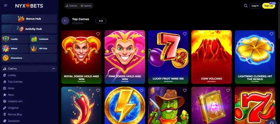 Nyxbets Casino – Speel slots en live casino met echt geld image 1