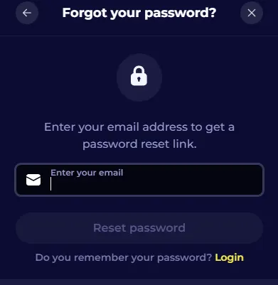 Herstel het wachtwoord van uw Nyxbets Casino-account