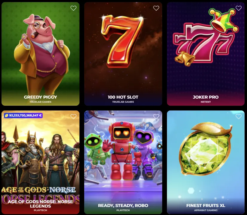 De beste spellen van Nyxbets Casino